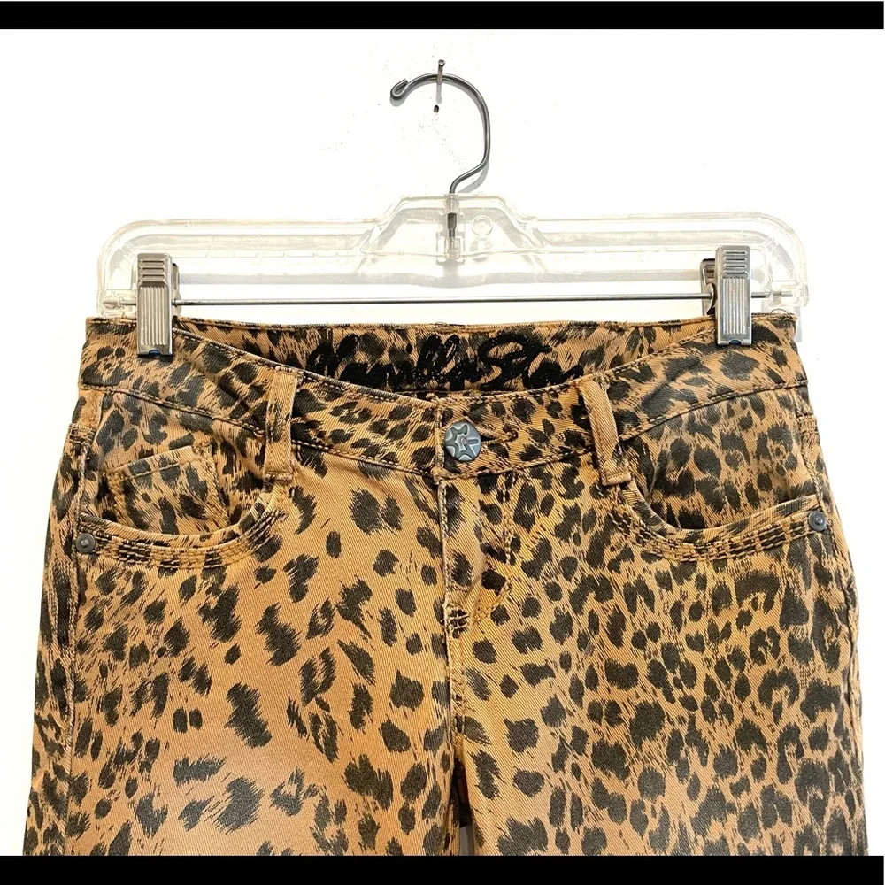 Vanilla Star Cheetah Print Skinny Jeans Size 1